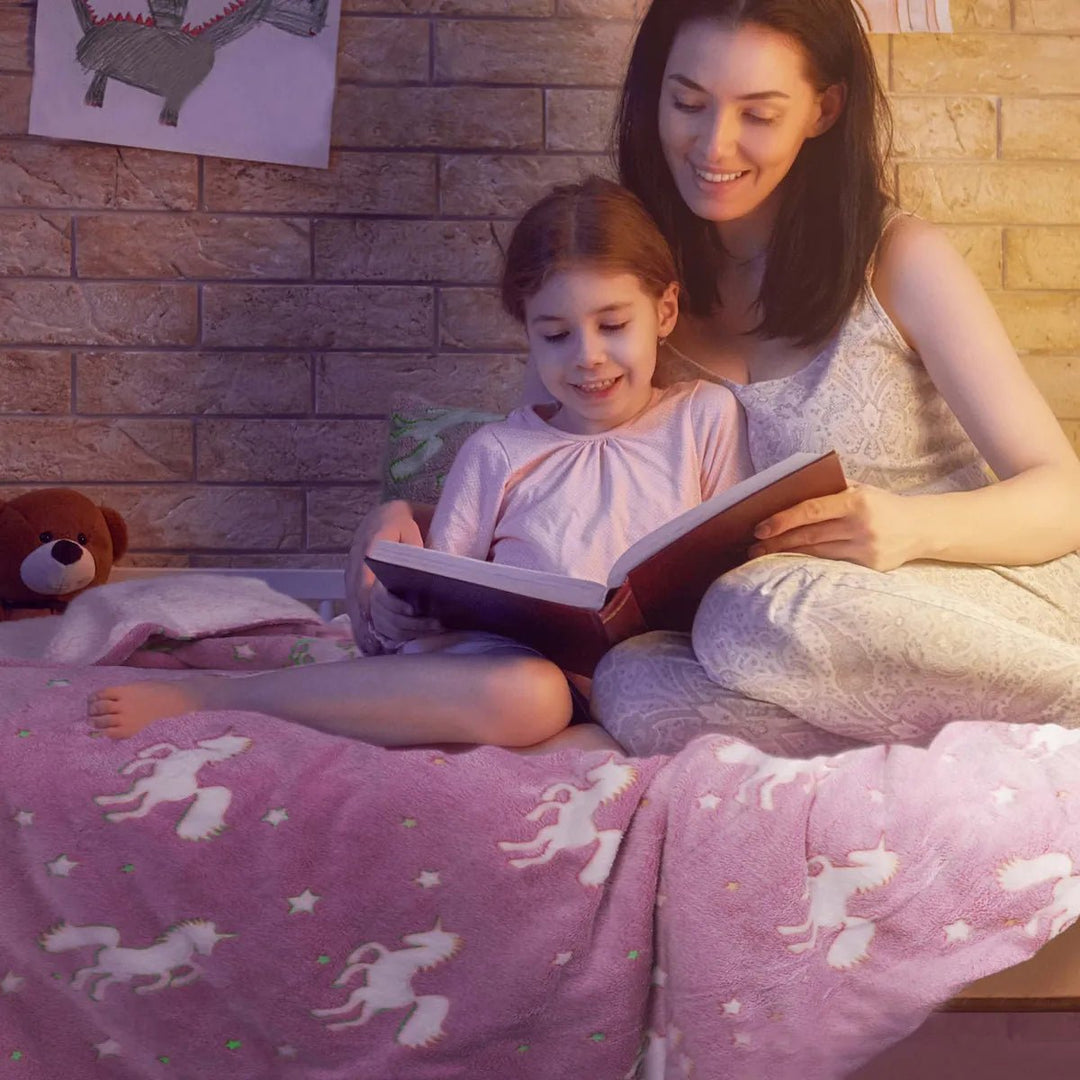 Unicorn Glow in the Dark Duvet Set from You Know Who's