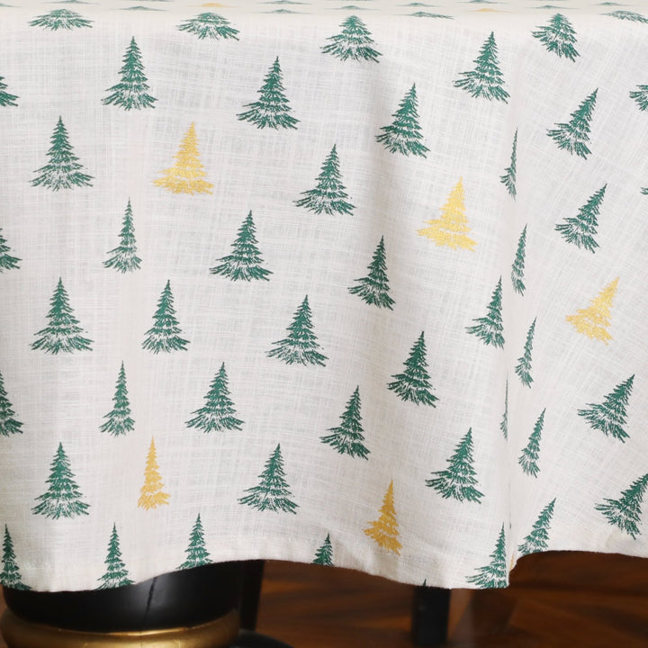 Winter Pine Tree Round Table Cloth from You Know Who's