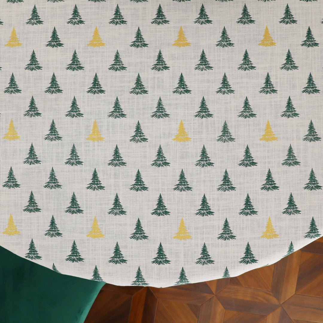 Winter Pine Tree Round Table Cloth from You Know Who's