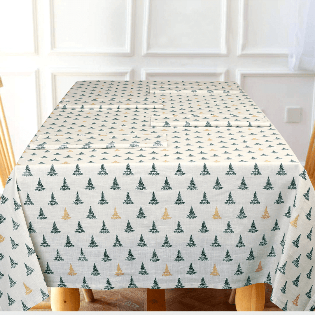 Winter Pine Tree Table Cloth - 3 Sizes from You Know Who's