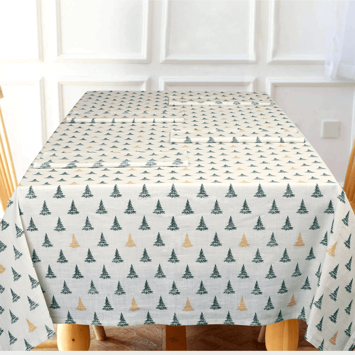 Winter Pine Tree Table Cloth - 3 Sizes from You Know Who's