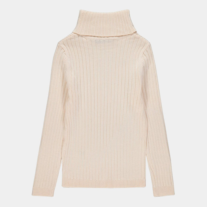 Girls Rib Knit Roll Neck Top from You Know Who's
