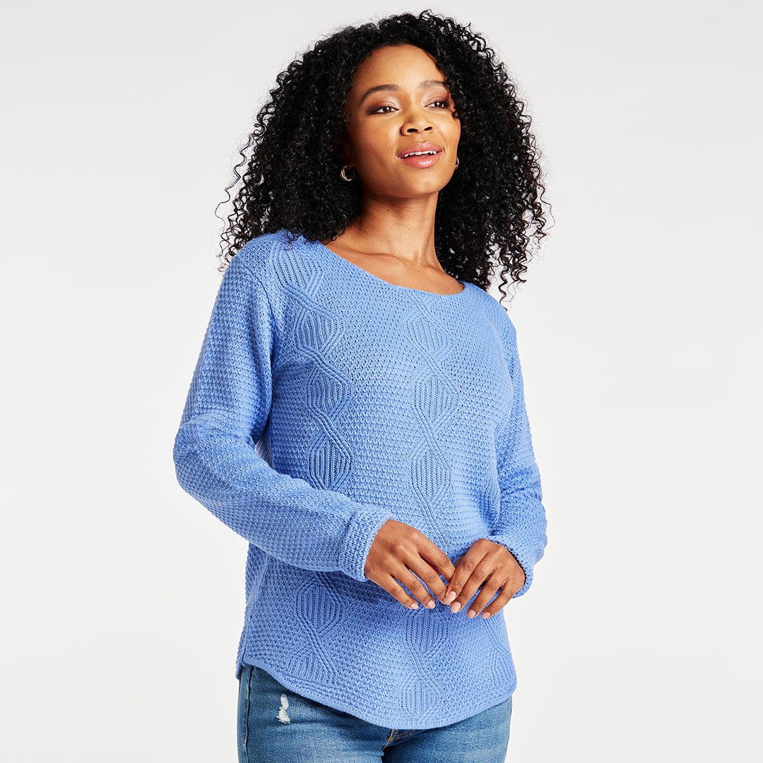Ladies Cable Knit Jumper from You Know Who's