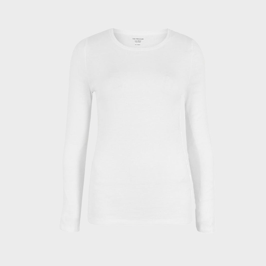 Ladies Long Sleeve Stretch Crew Neck Top from You Know Who's