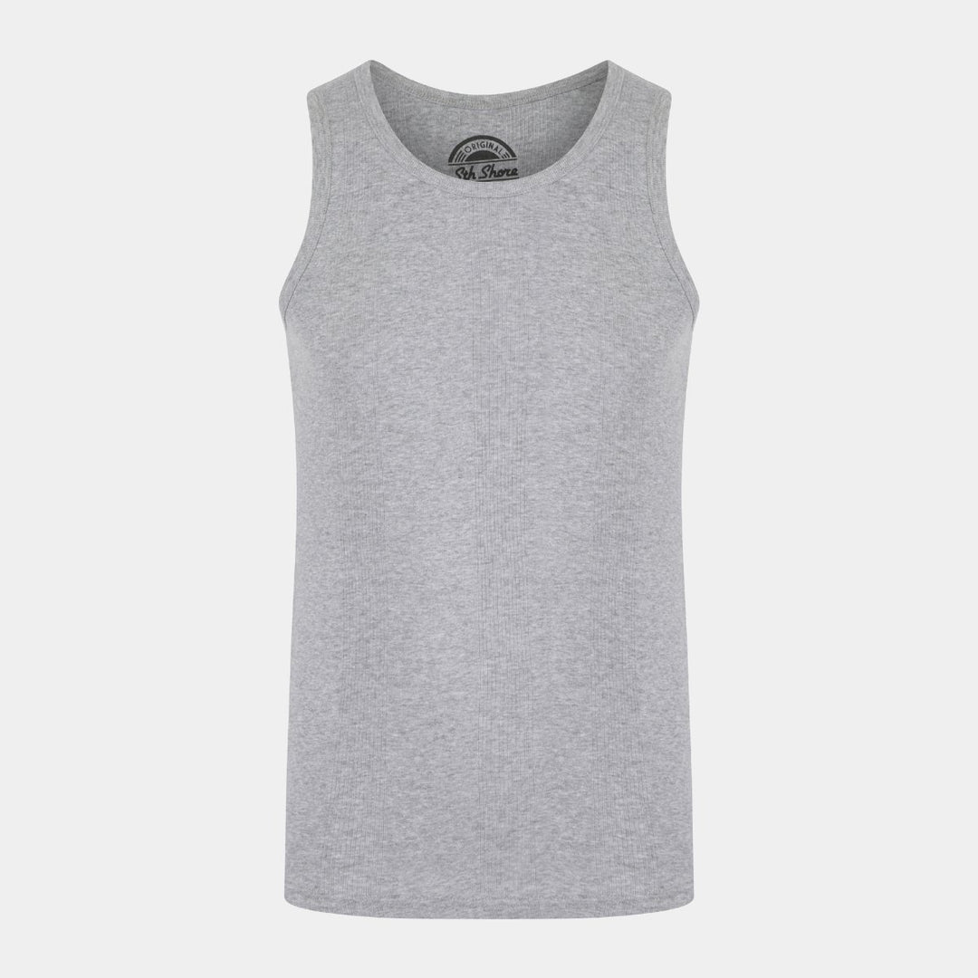 Grey sleeveless vest for men