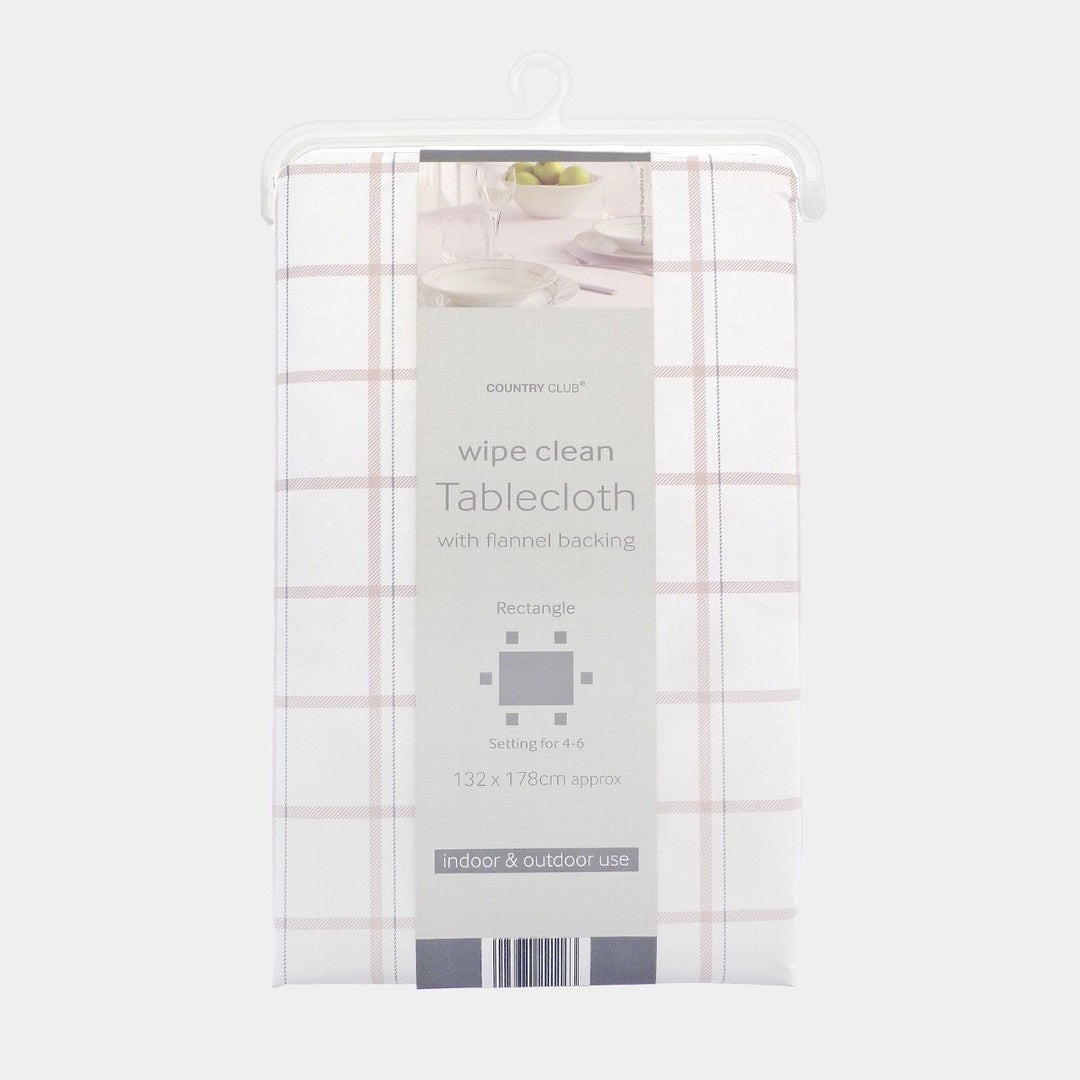 Natural Check Tablecloth from You Know Who's