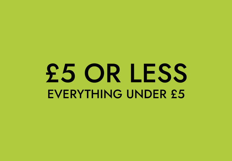 Everything £5 or less – Grab a bargain at 5 pounds or under