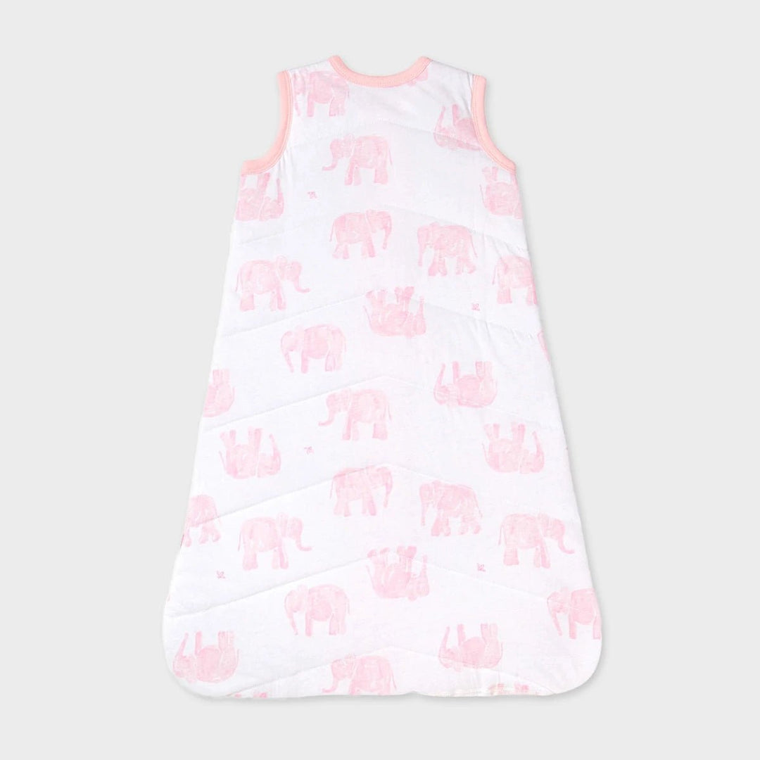 1.0 Tog Pink Elephant Organic Baby sleep Bag from You Know Who's