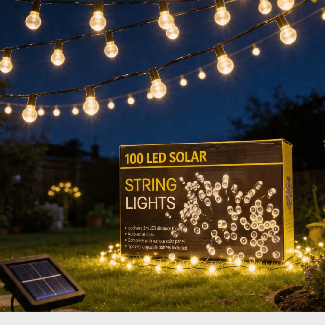 100 LED Solar String Lights from You Know Who's