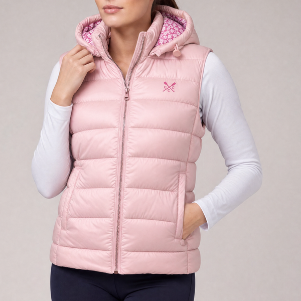 Ladies Floral Printed Crew Gilet