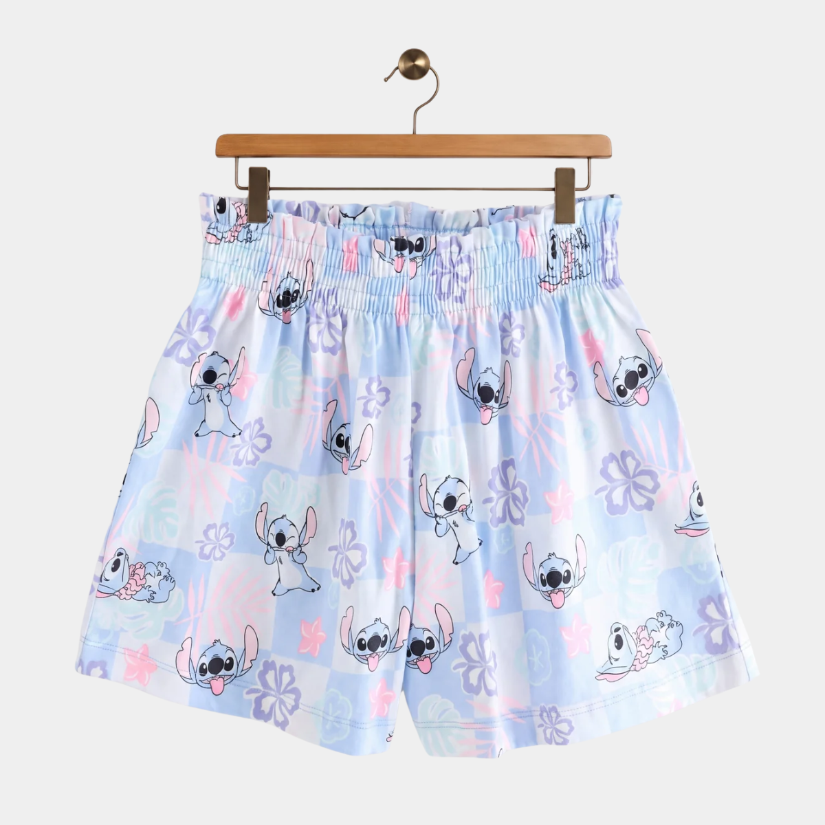 Kids Check Stitch Nightwear Shorts