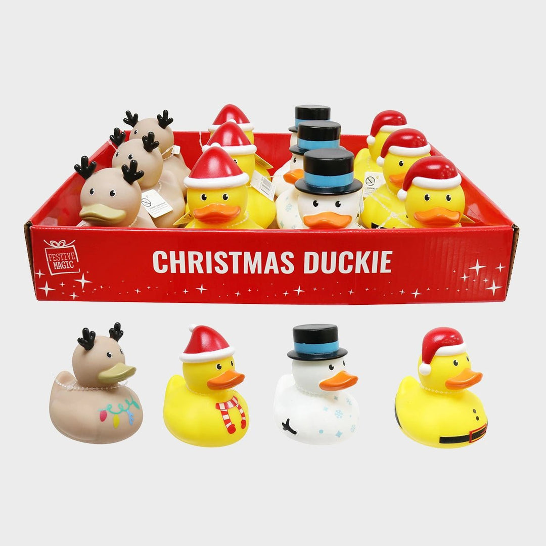 10cm Christmas Duck Vinyl Assorted from You Know Who's