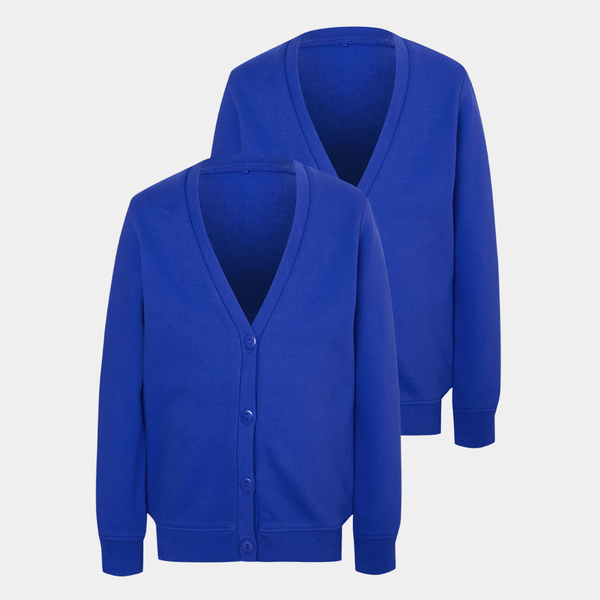 2pk Fleece Lined School Cardigan