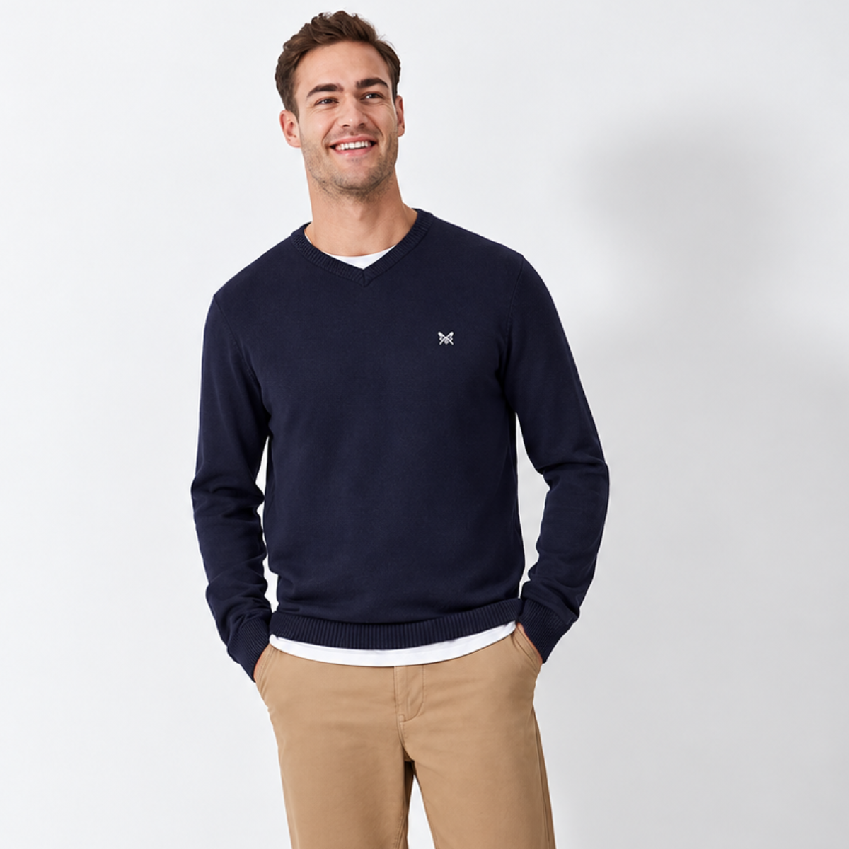 Mens V Neck Jumper