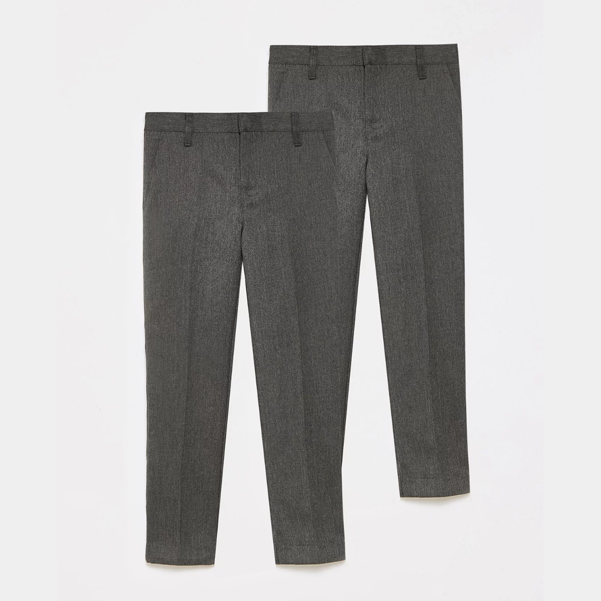 Boys Slim Leg 2pk School Trouser
