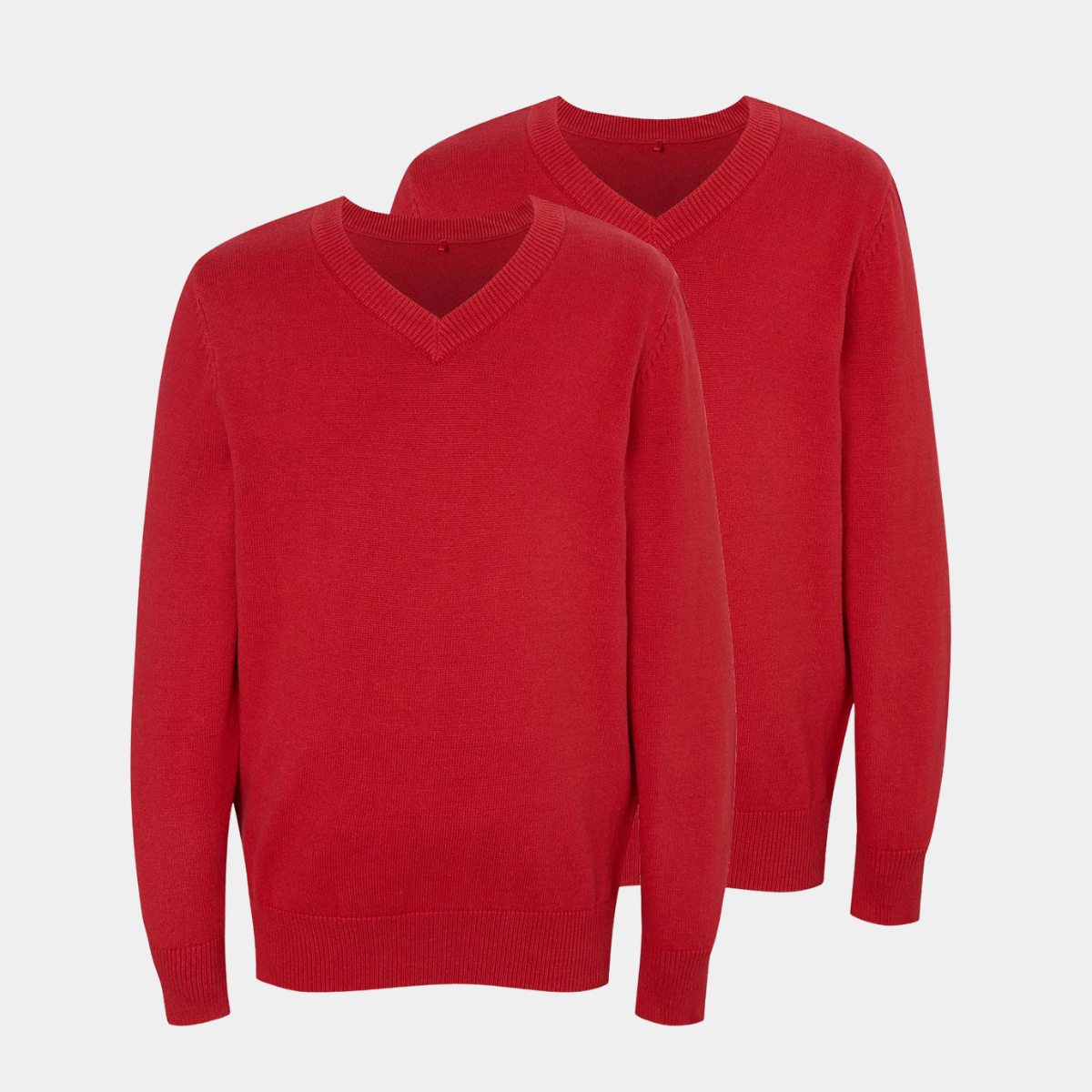 Kids 2pk V Neck School Sweater