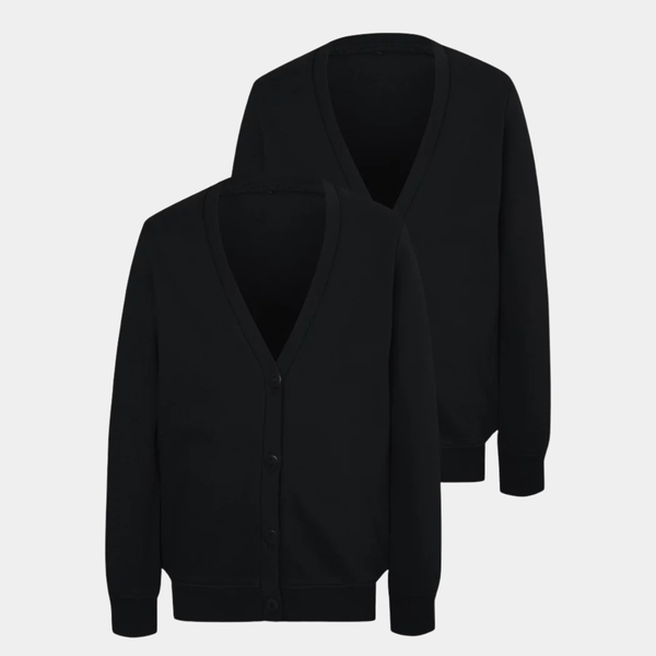 2pk Fleece Lined School Cardigan