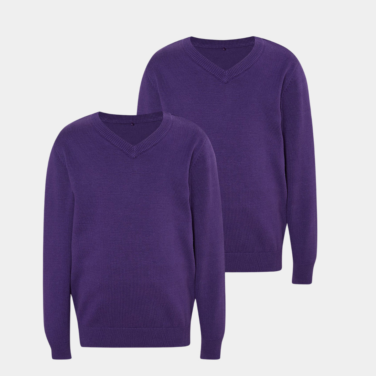 Kids 2pk V Neck School Sweater