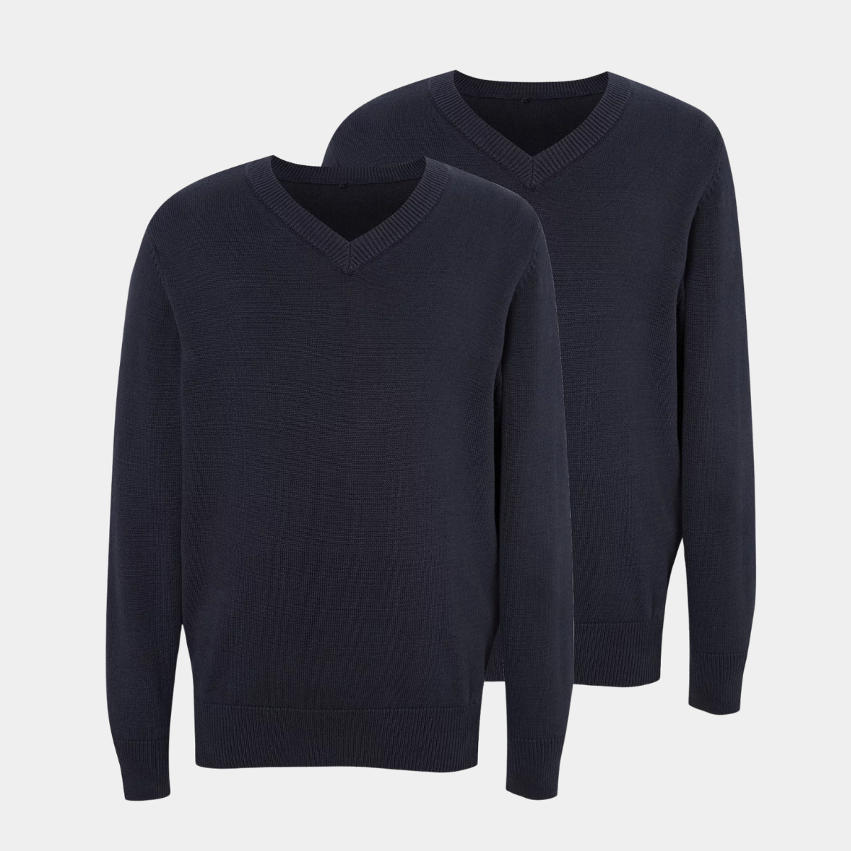 Kids 2pk V Neck School Sweater