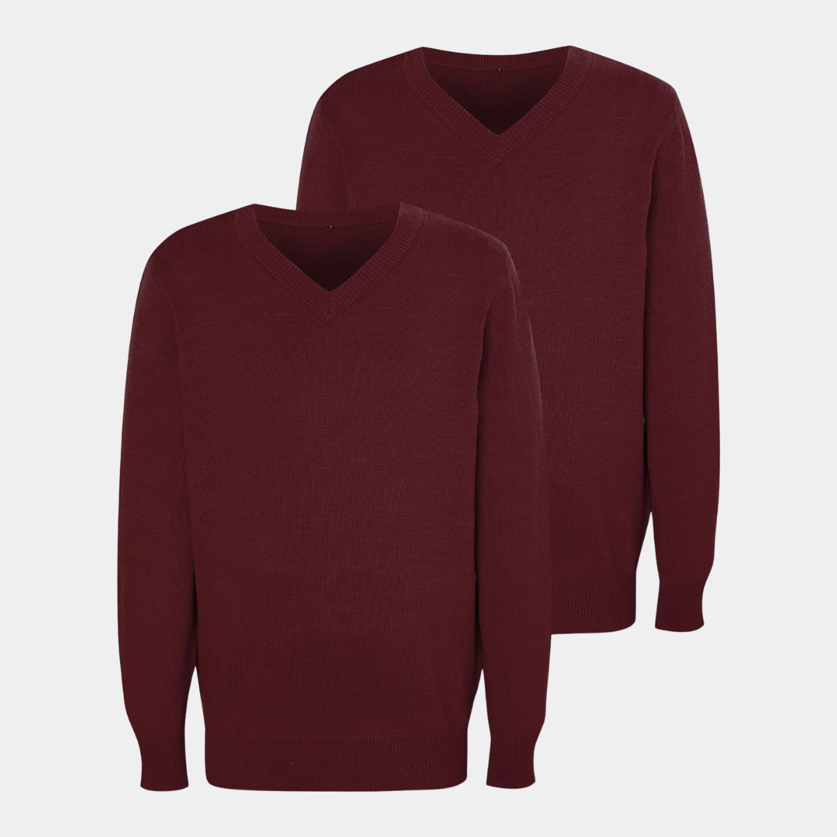 Kids 2pk V Neck School Sweater