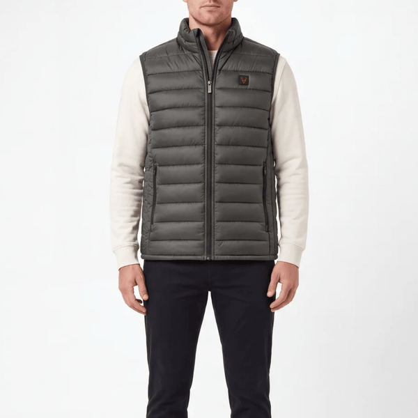 Mens Zip Pocket Contrast Gilet from You Know Who's