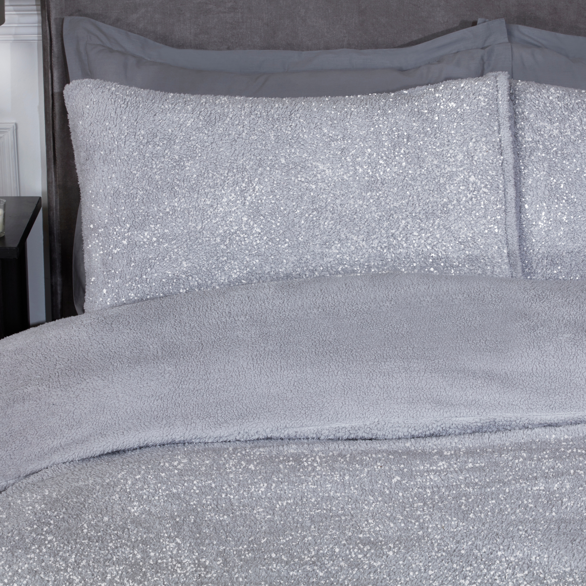 Sleepdown Sparkle Teddy Fleece Duvet Set