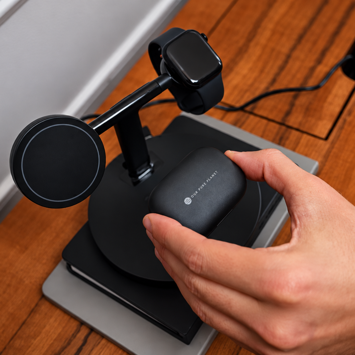 Our Pure Planet 3-in-1 15W Wireless MagSafe Charging Dock