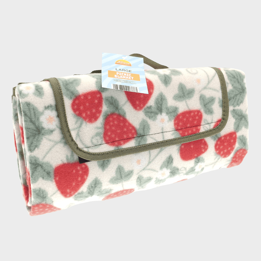 130 x 130cm Strawberry Picnic Blanket from You Know Who's