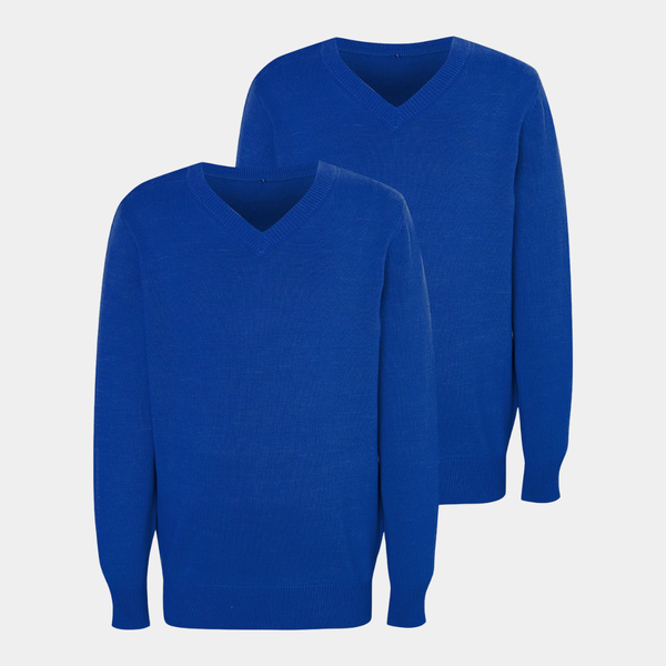 Kids 2pk V Neck School Sweater