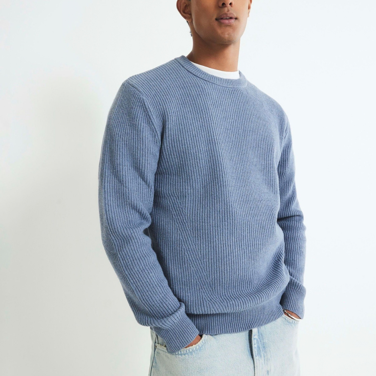 Mens RI Crew Neck Knitted Jumper