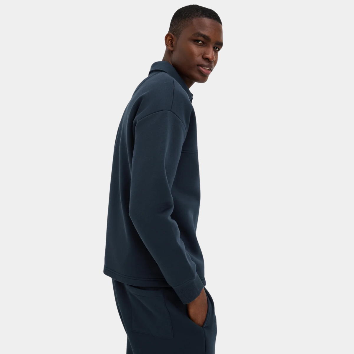 Mens Relaxed Rugby Sweater