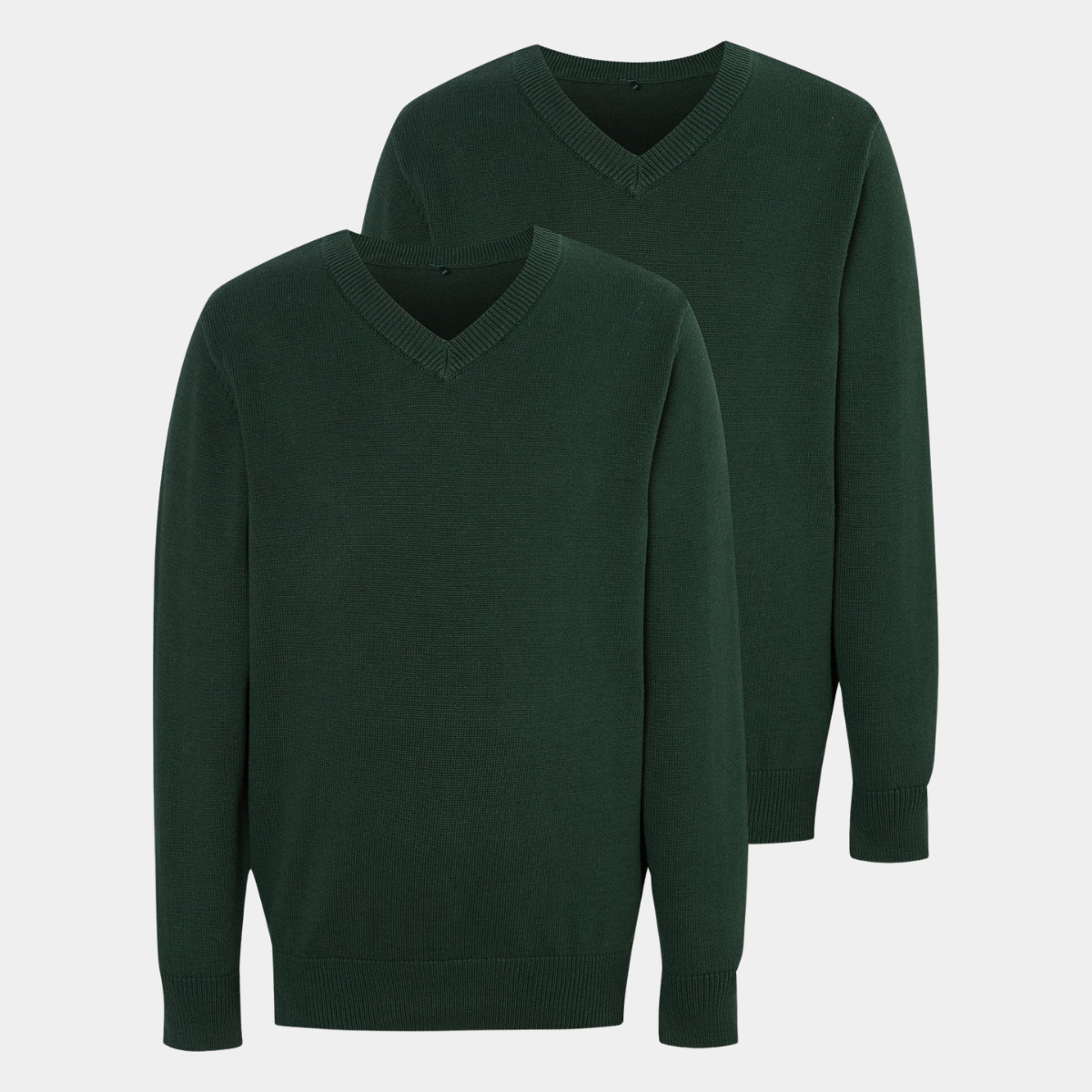 Kids 2pk V Neck School Sweater