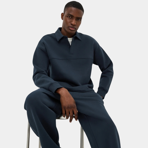 Mens Relaxed Rugby Sweater