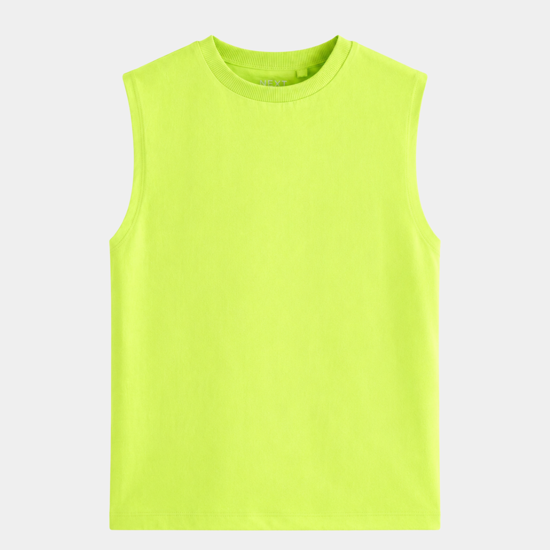 Kids Lime Crew Neck Vest