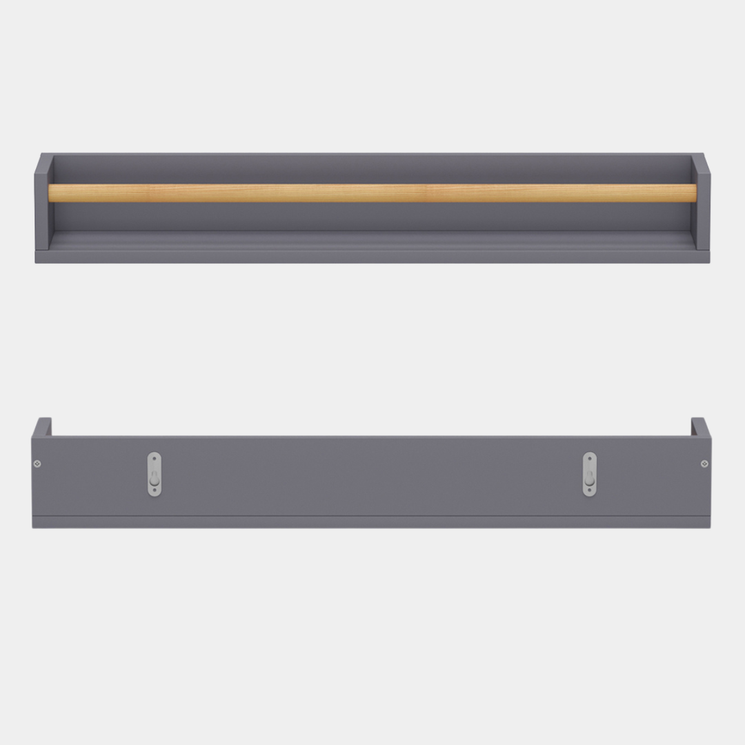 Shelf With Pine Rail - 60cm