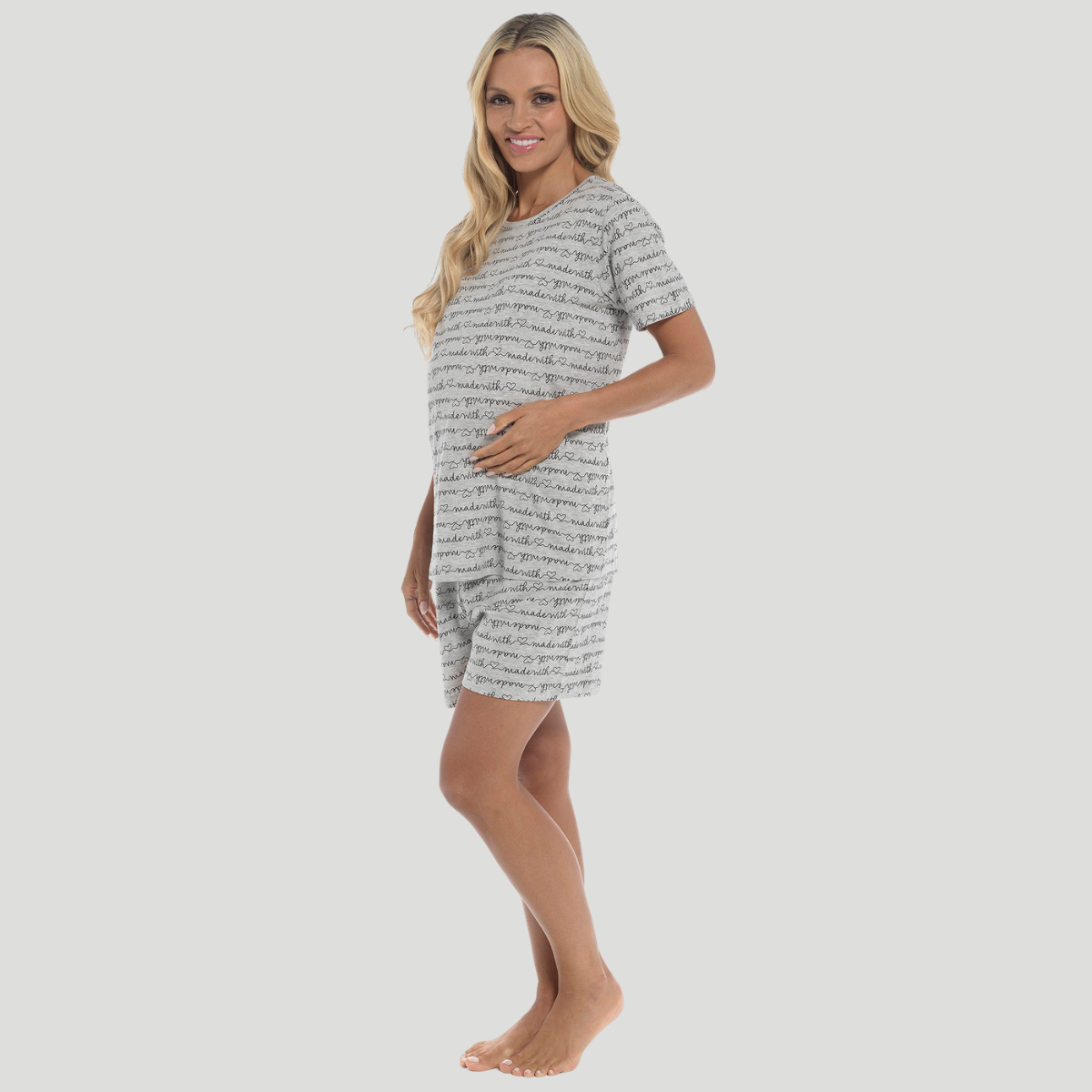 Ladies Maternity Jersey Pj Set