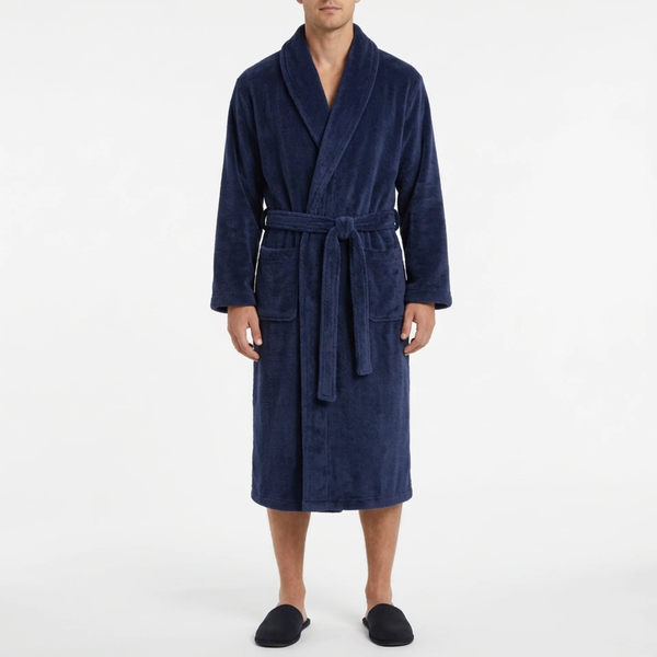Mens Fleece Dressing Gown