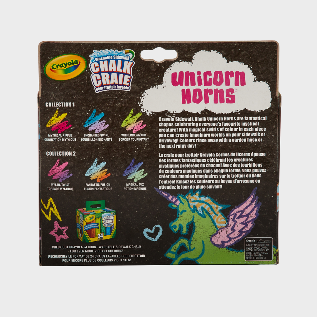 Crayola Unicorn Horns Sidewalk Chalk