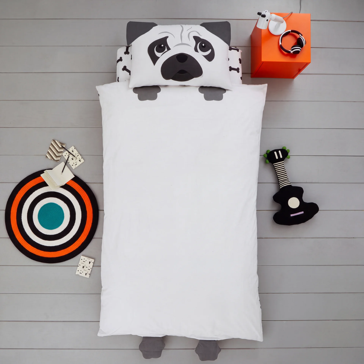 Reversible Dog Single Duvet Set