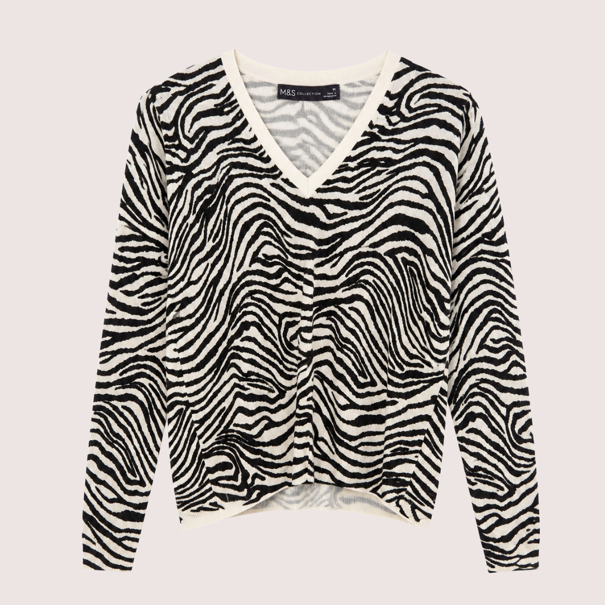 Ladies Zebra Stripe Jumper