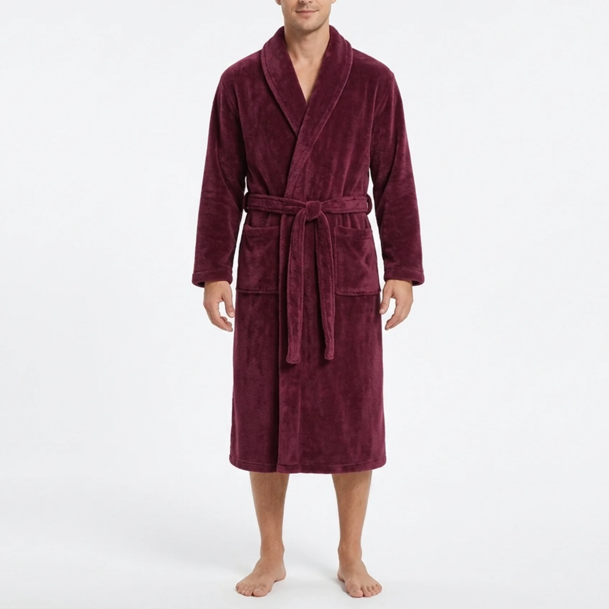 Mens Fleece Dressing Gown
