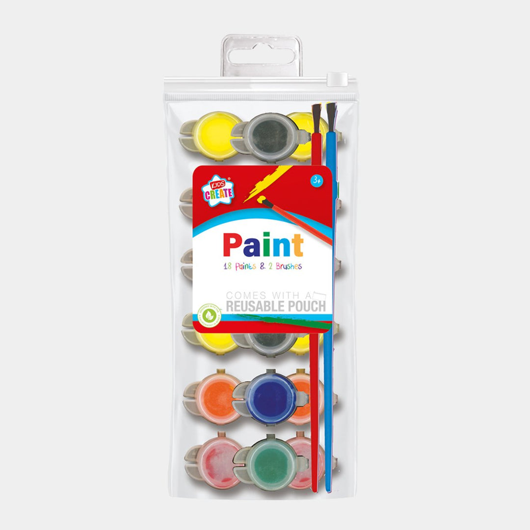 18 Poster Paints & 2 brushes from You Know Who's