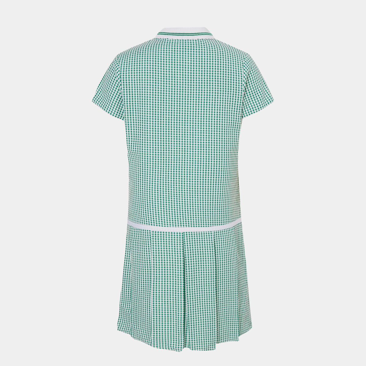 Girls Gingham Button 2pk School Dress