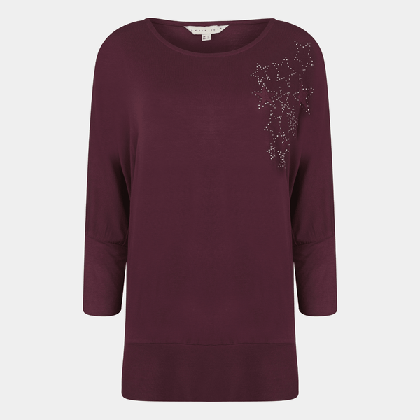 Ladies Star Batwing Embellished Top from You Know Who's