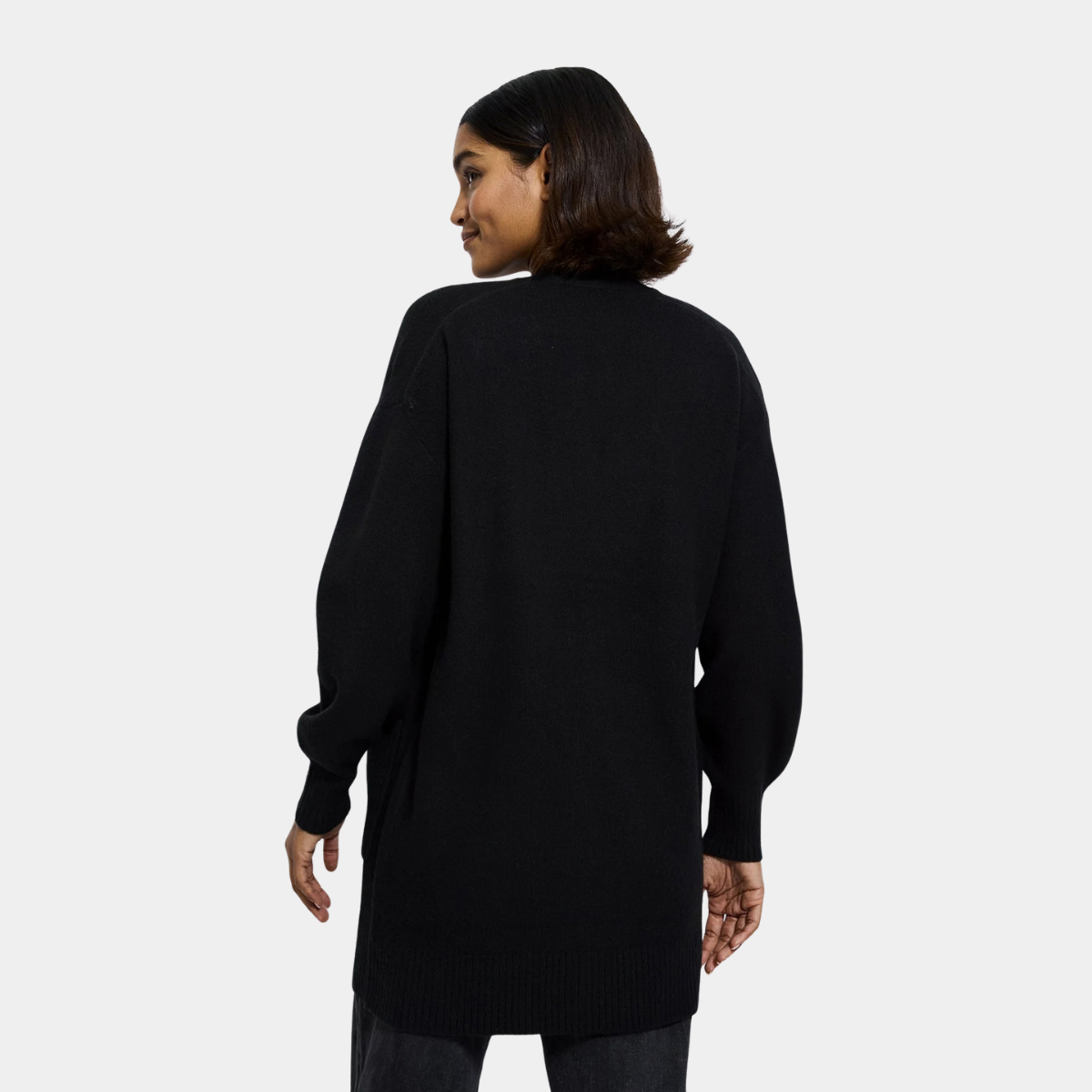 Ladies Edge To Edge Midi Cardigan