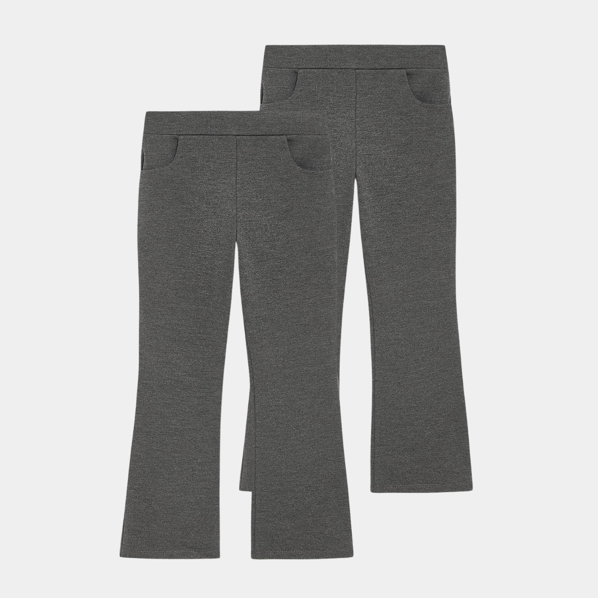 Girls Kick Flare 2pk School Trouser