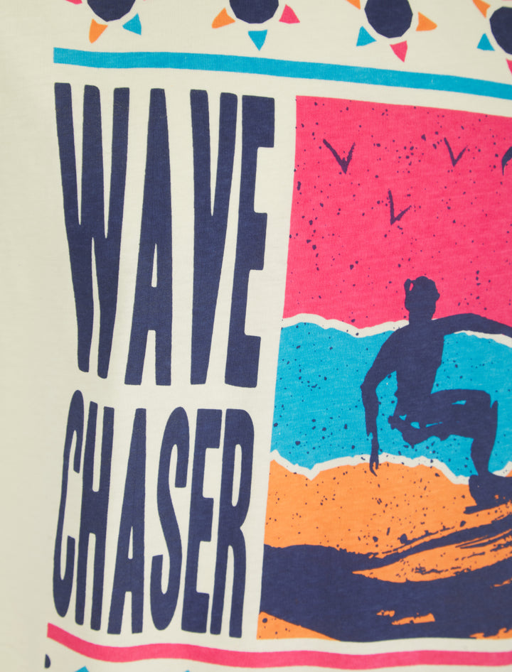 Mens Yellow Wave Chaser T-shirt