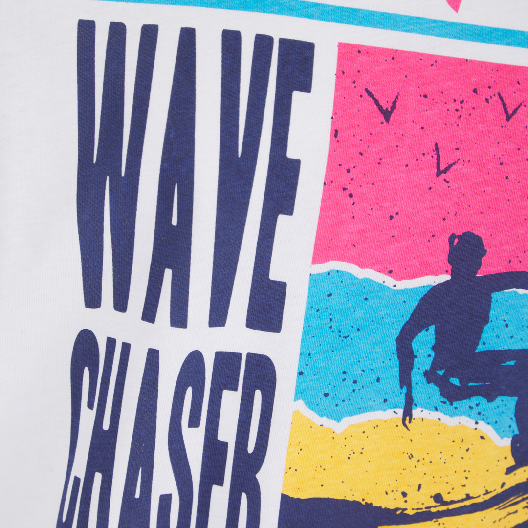 Mens White Wave Chaser T-shirt