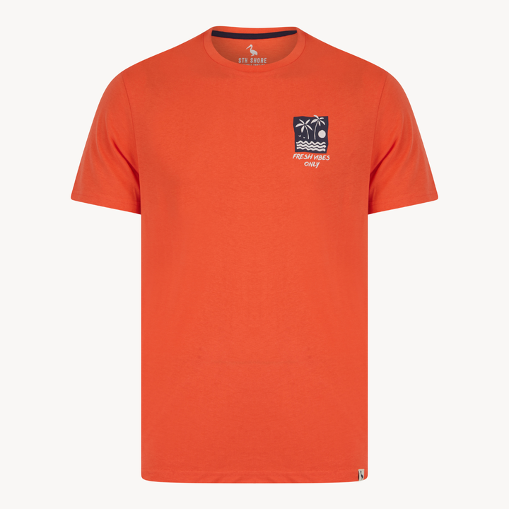 Mens Coral 'A better Tomorrow' T-shirt