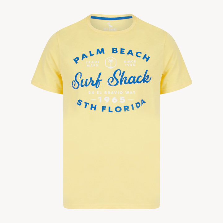 Mens Cream Surf Shack T-shirt